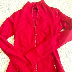 Lululemon red zip up size 4